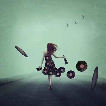 girl put your record on