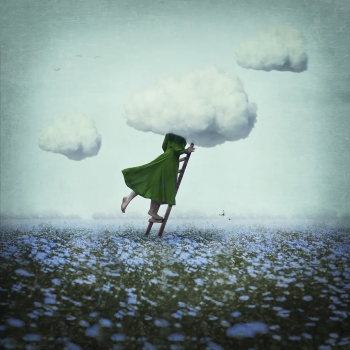head in the clouds