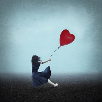 Holding on to her heart